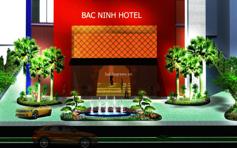 Thiết kế cảnh quan khách sạn indochina Băc Ninh