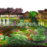 Thiết kế vườn hoa Thảo Nguyên Sơn La